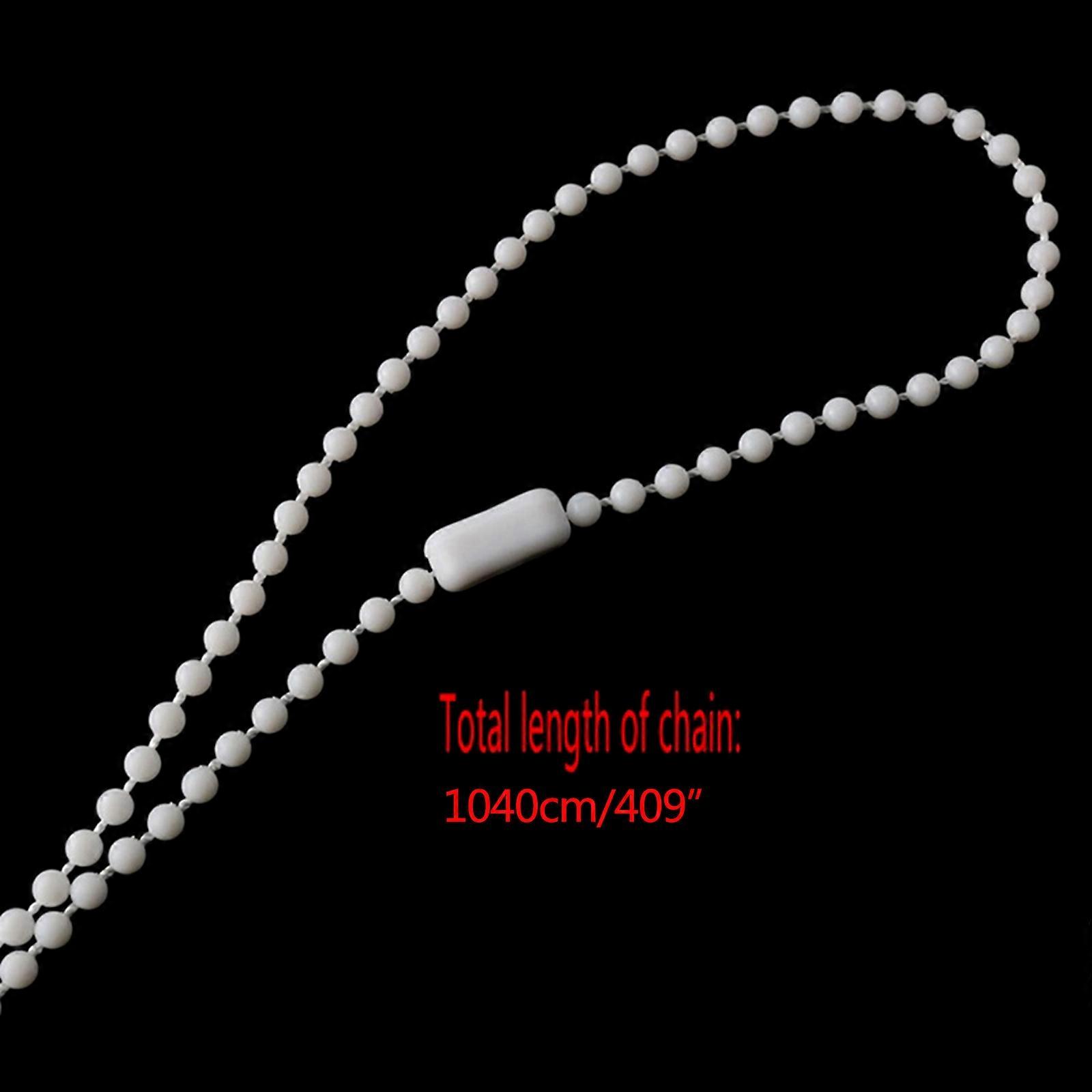 10 Meters Plastic Roller Blind Roman Vertical Shade Beaded Chain Pull Cord Window Curtain Beads Rope with Connectors Multicolor