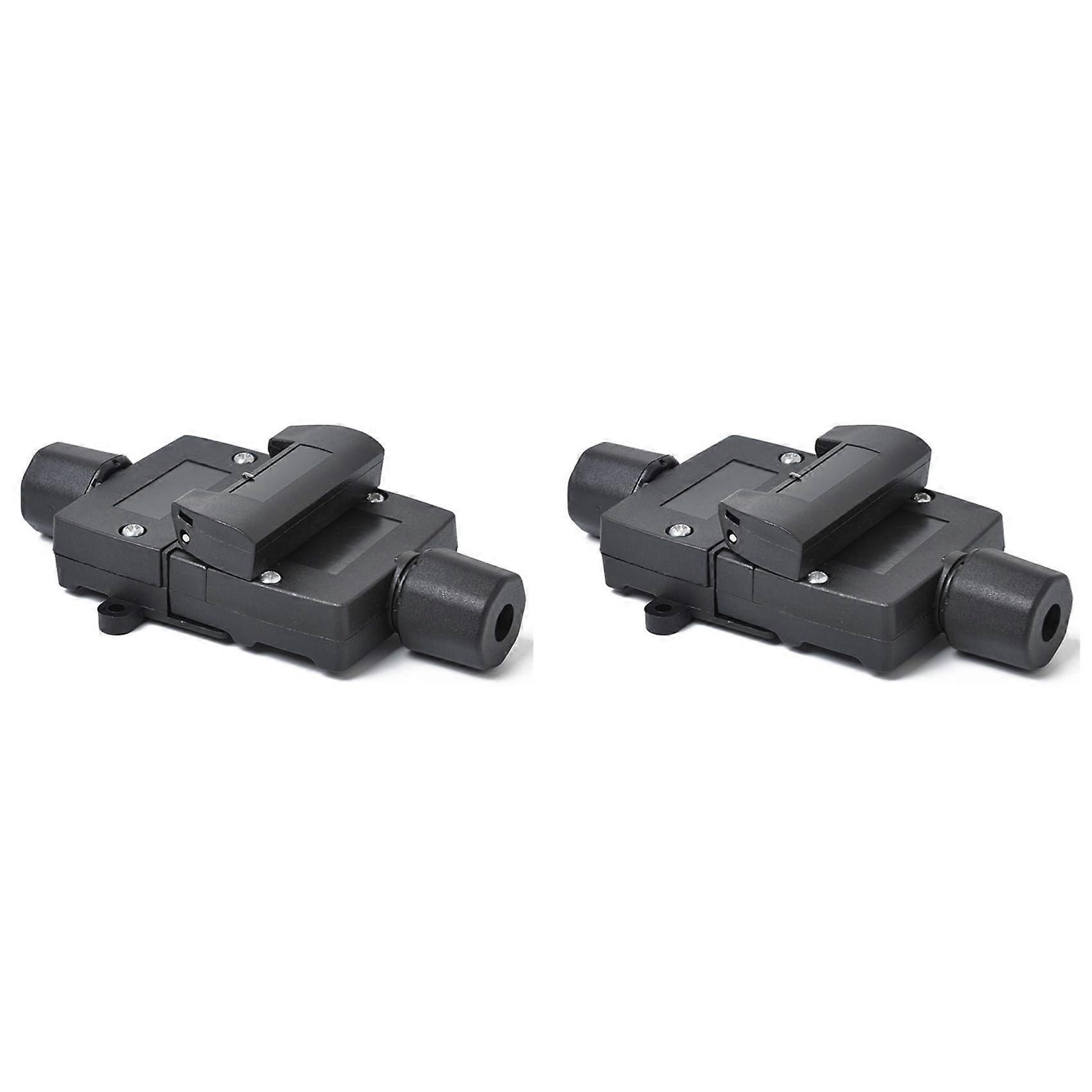 2X 12V Trailer Plug 7-Pin Flat Plug, Flat 7-Pin Connector For RV And Truck