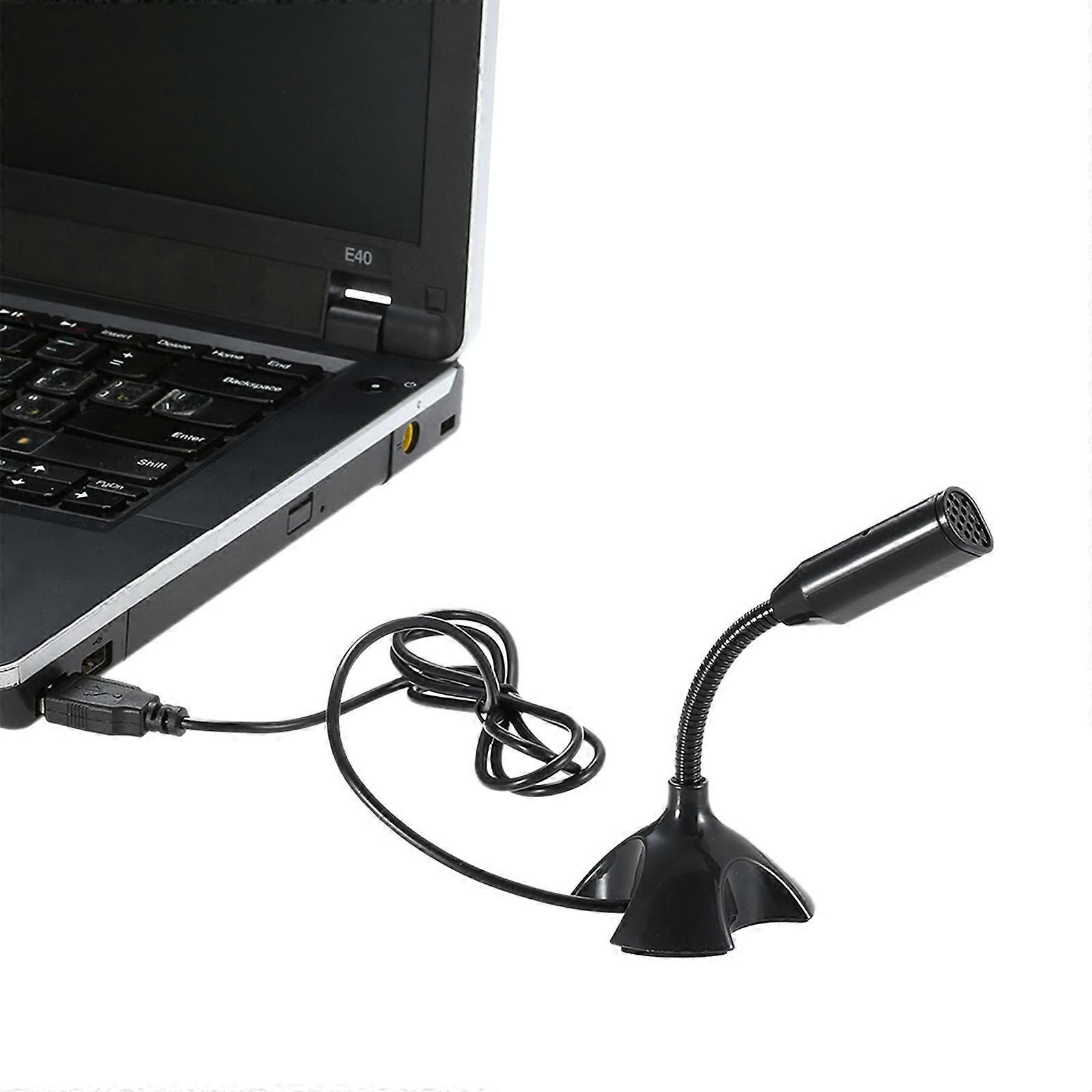 USB Microphone de bureau 360 ° Microphone réglable Support Voice Chatting Recording Mic pour PC Mac avec un port USB