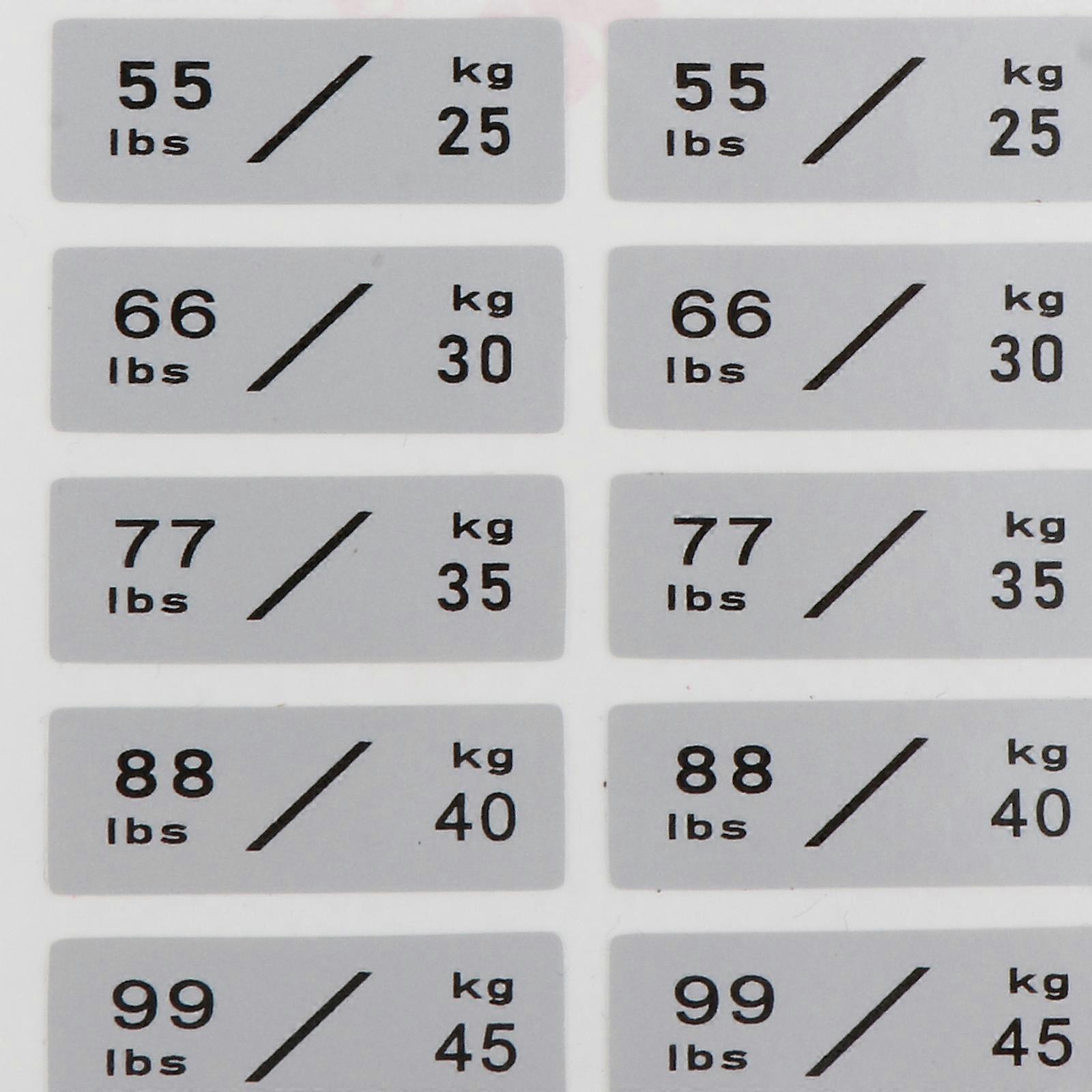 Weight Stack Labels Weight Stickers for Body Building Workout Sporting Goods