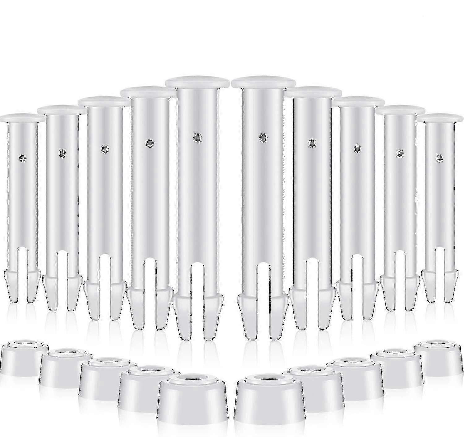 12-Pack 5.5cm Swimming Pool Seal Pins with Rubber Seals, Replacement Parts for Intex Type 1 Pool Maintenance