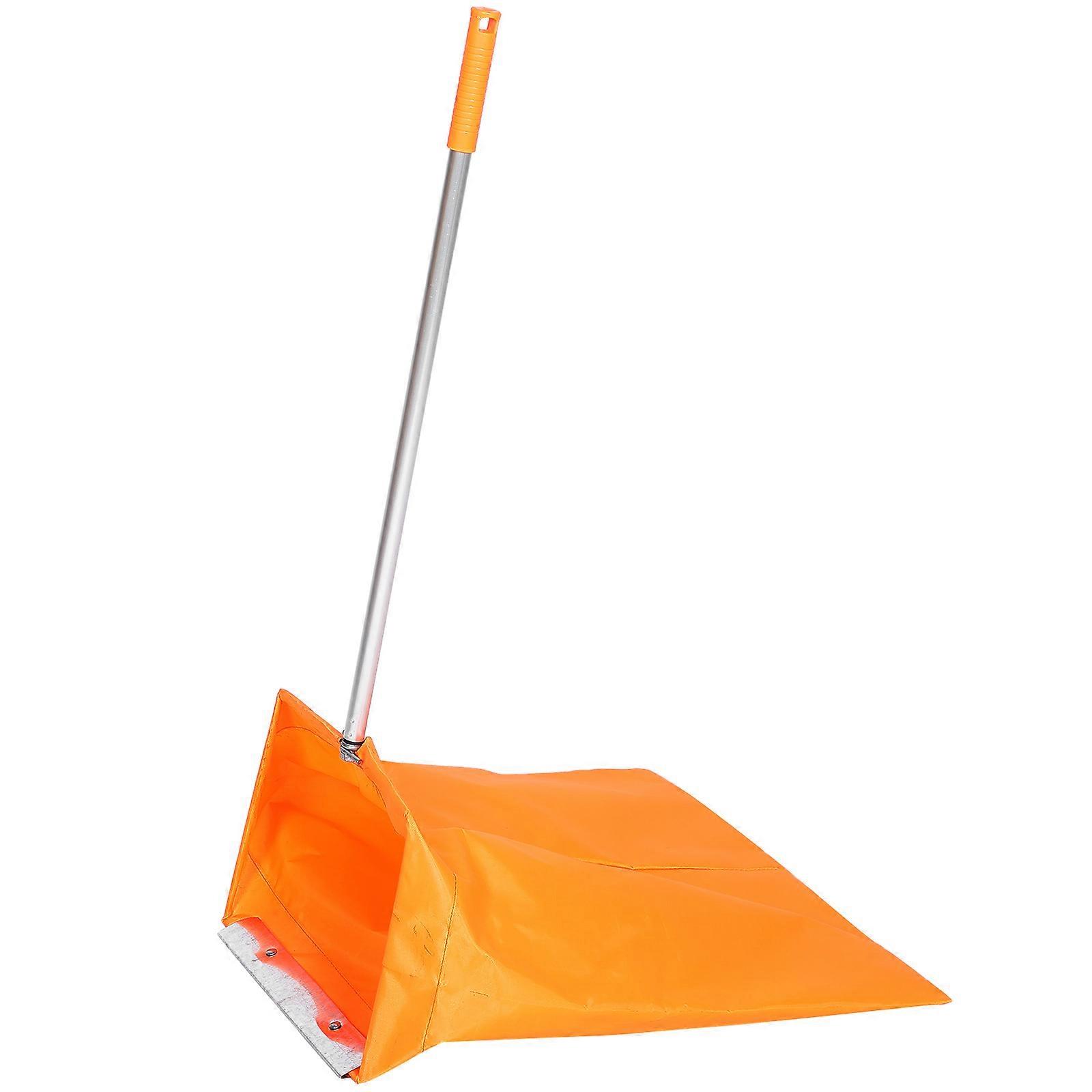 Windproof Dustpan with Trash Bag Holder for Leaves and Lawn Debris Outdoor Cleaning Tool for Efficient Trash Pickup