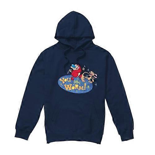 Ren & Stimpy Mens You Filthy Worm! Hoodie