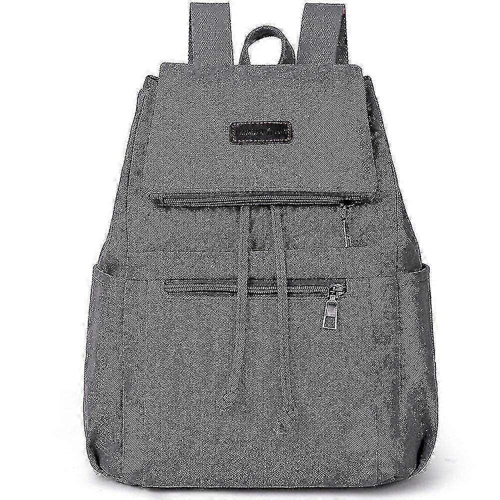 Backpacks Ladies Canvas Backpack Retro Backpack Gray