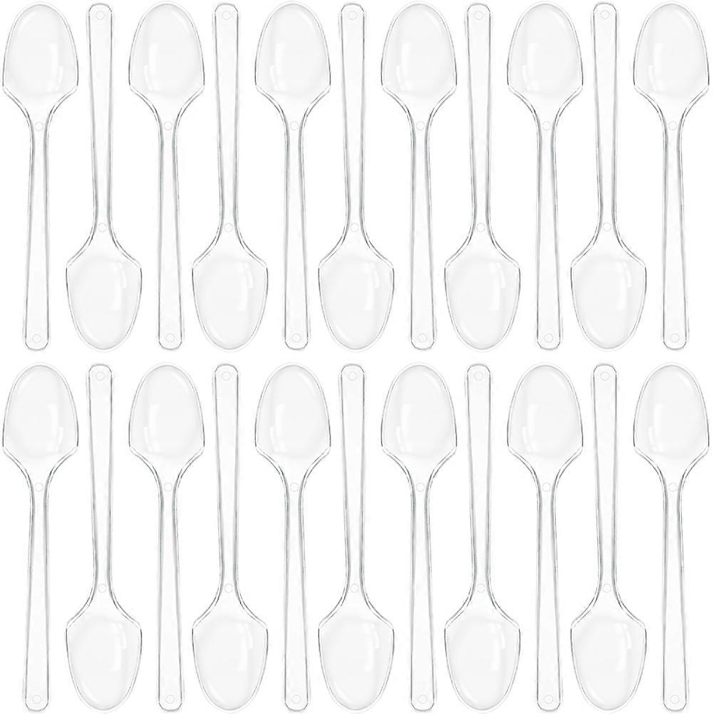 Clear Mini Spoons for Tasting, Ideal for Weddings and Special Events