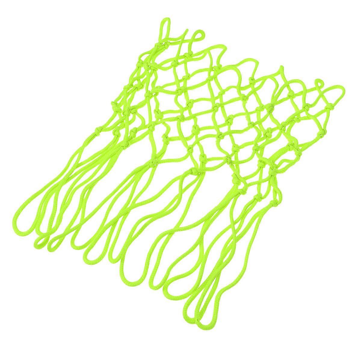 Glowing Basketball Nets, Clearly Visible at Night for Exciting Evening Matches