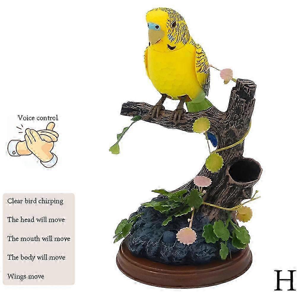 Electric Birds Voice Control Parrots Office Decor Gift Sensor Simulating 2025