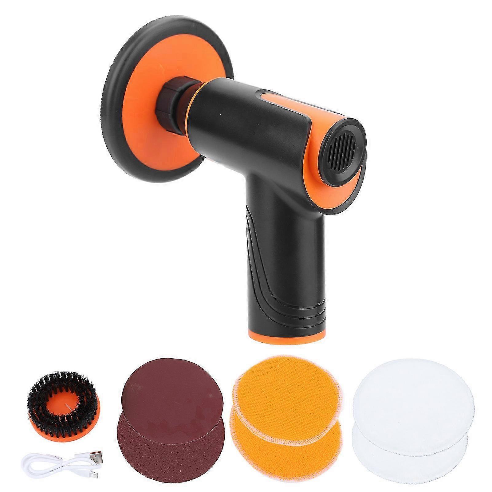 Cordless Car Polisher 2-Speed USB Charging Waxing Kit