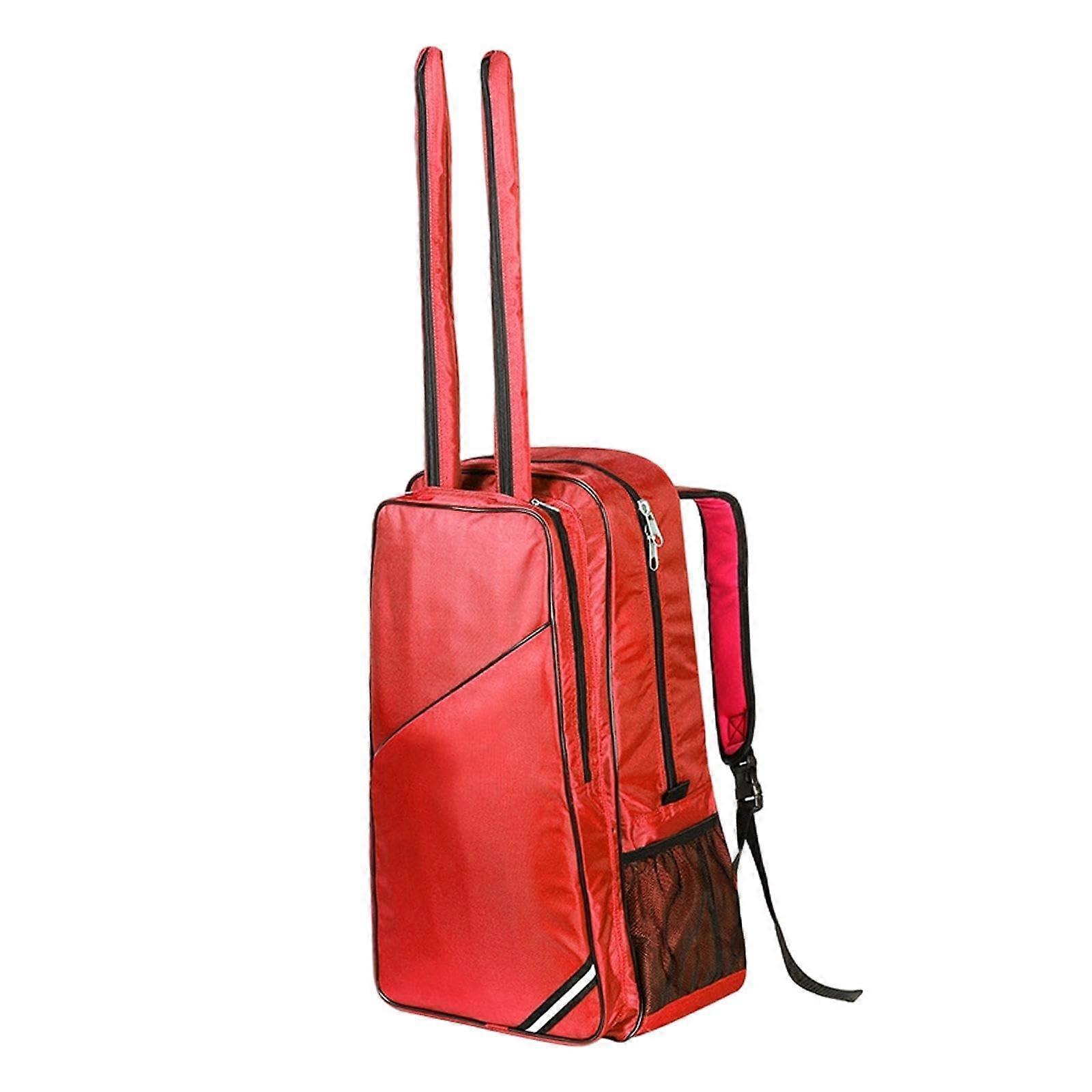 Fencing Equipment Carrier With Adjustable Strap For Athletes Red