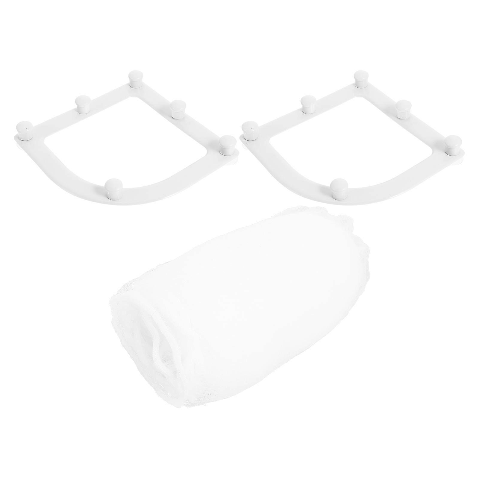 White Kitchen Sink Filter Bag with Fine Mesh Hole for PP Material Keeps Sewer Clean 62pcs