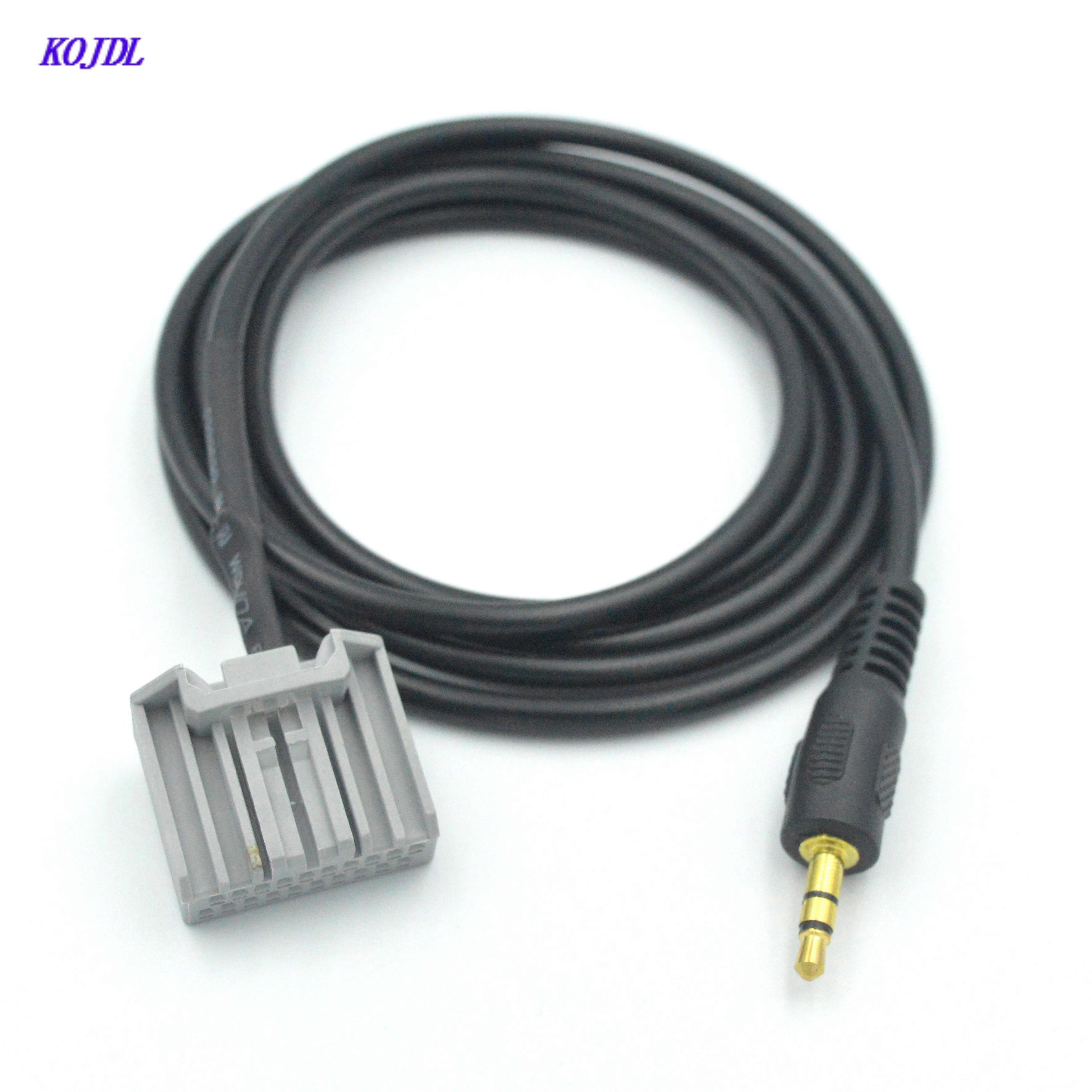 3.5mm Audio AUX Cable Adapter for GPS and Radio CD Player, Suitable for Honda Civic CRV Accord, Connects Phone MP3 Audio Input Refit