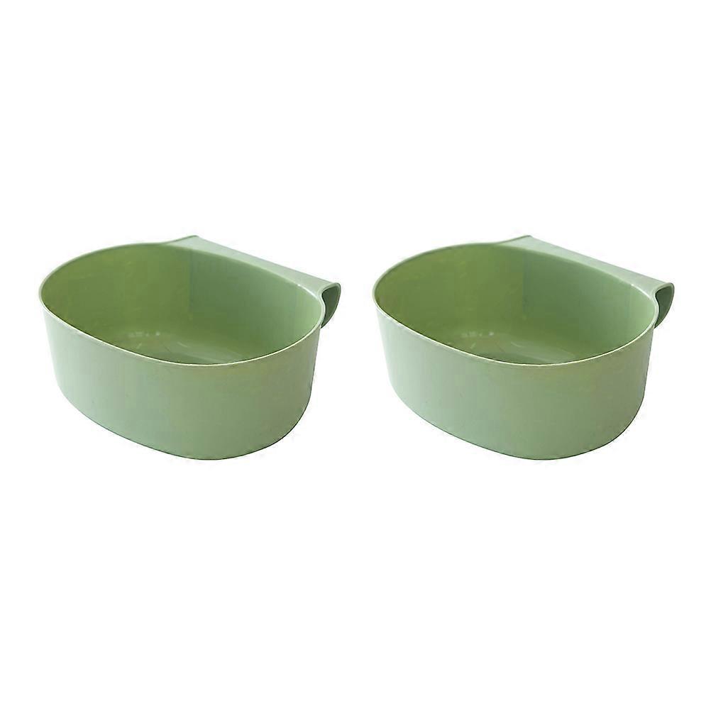 2 Pcs Hanging Garbage Bin for Kitchen Cabinet Door, Space Saving Storage Container for Easy Access and Tidy Organization, Green
