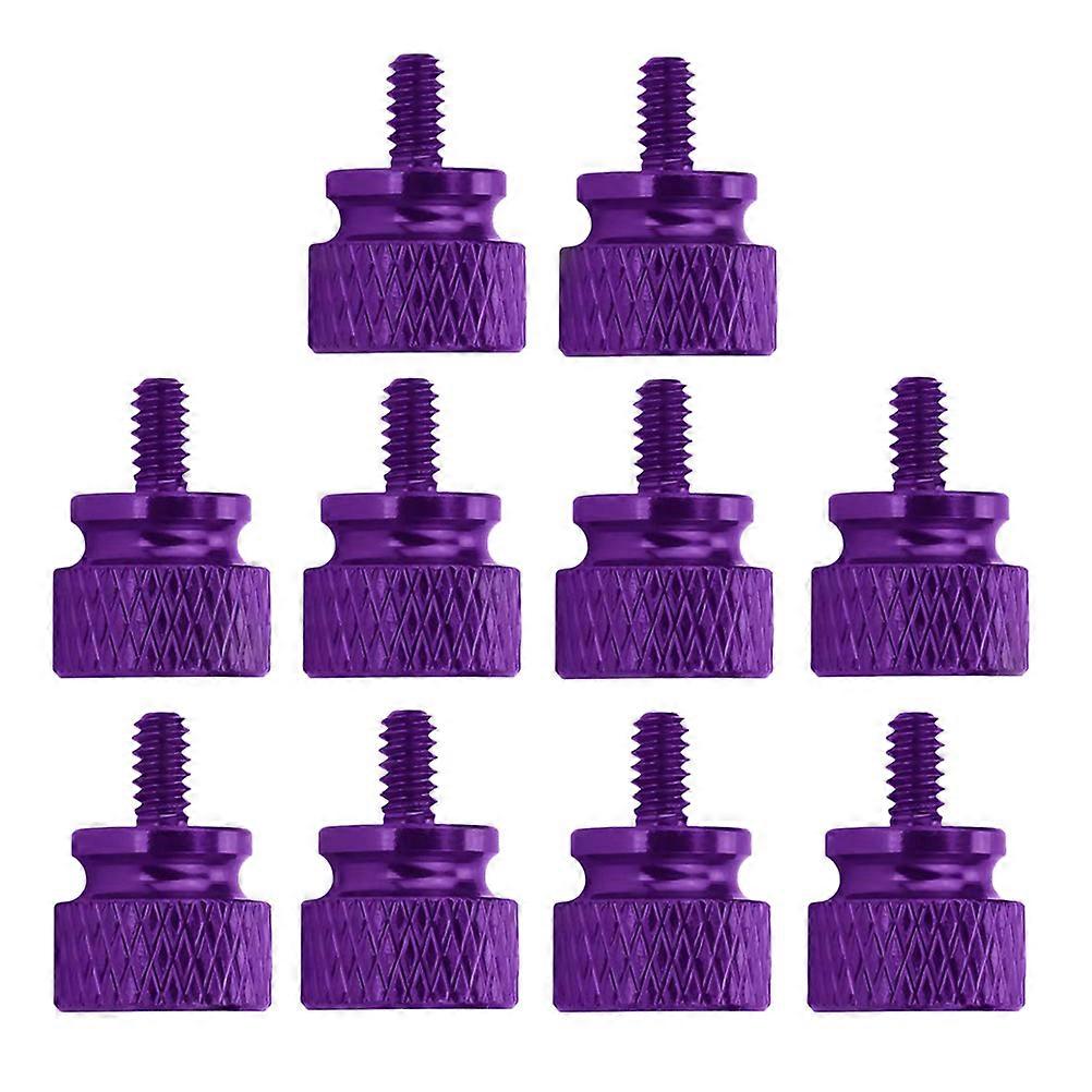 Purple Thumb Screws for Computer Chassis Made of Aluminum Alloy 6#-32 Size Easy to Install by Hand