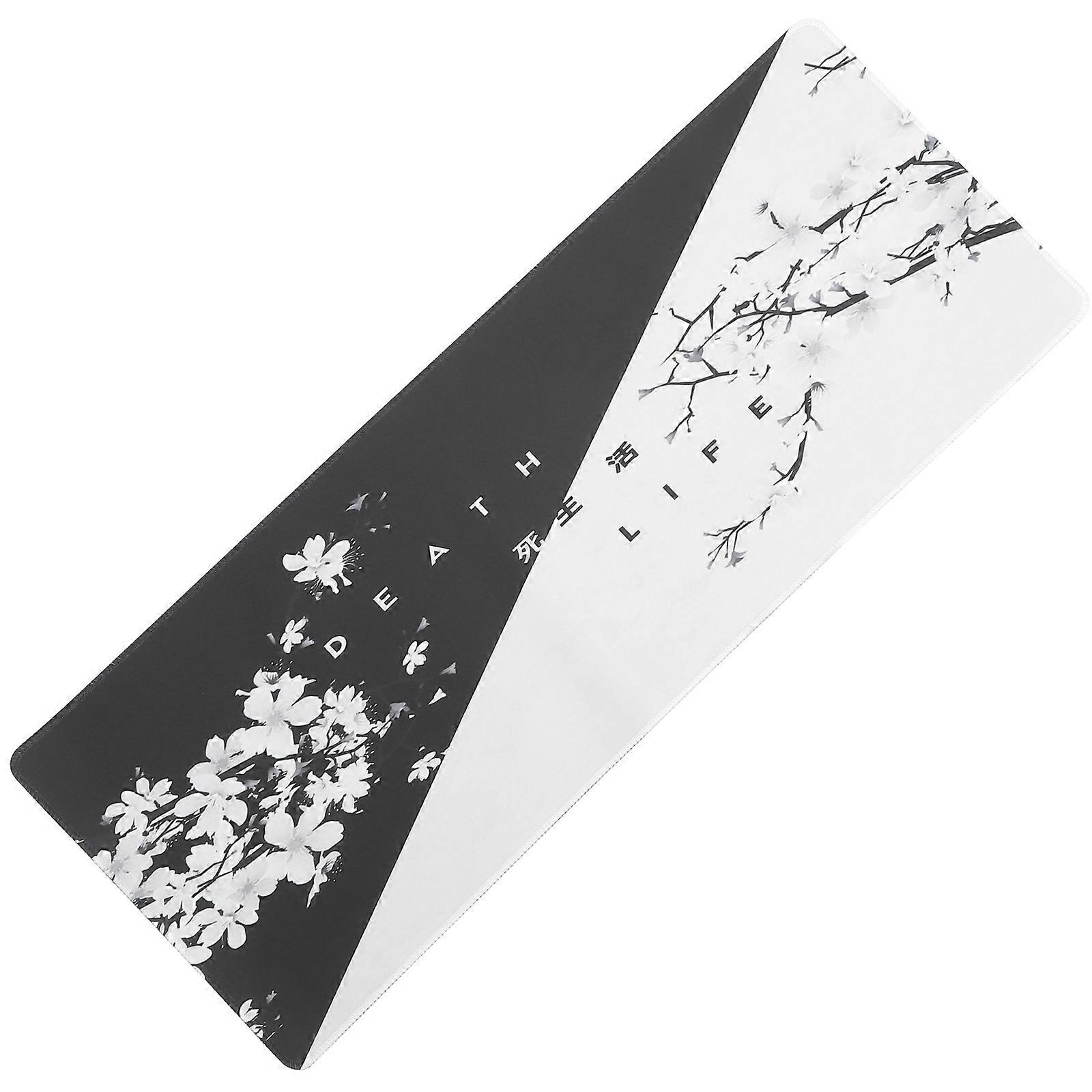 Cherry Blossom Gaming Mouse Pad & Keyboard Mat Non Slip Base, Unique Design, Compatible with Mechanical Keyboards & Gaming Accessories