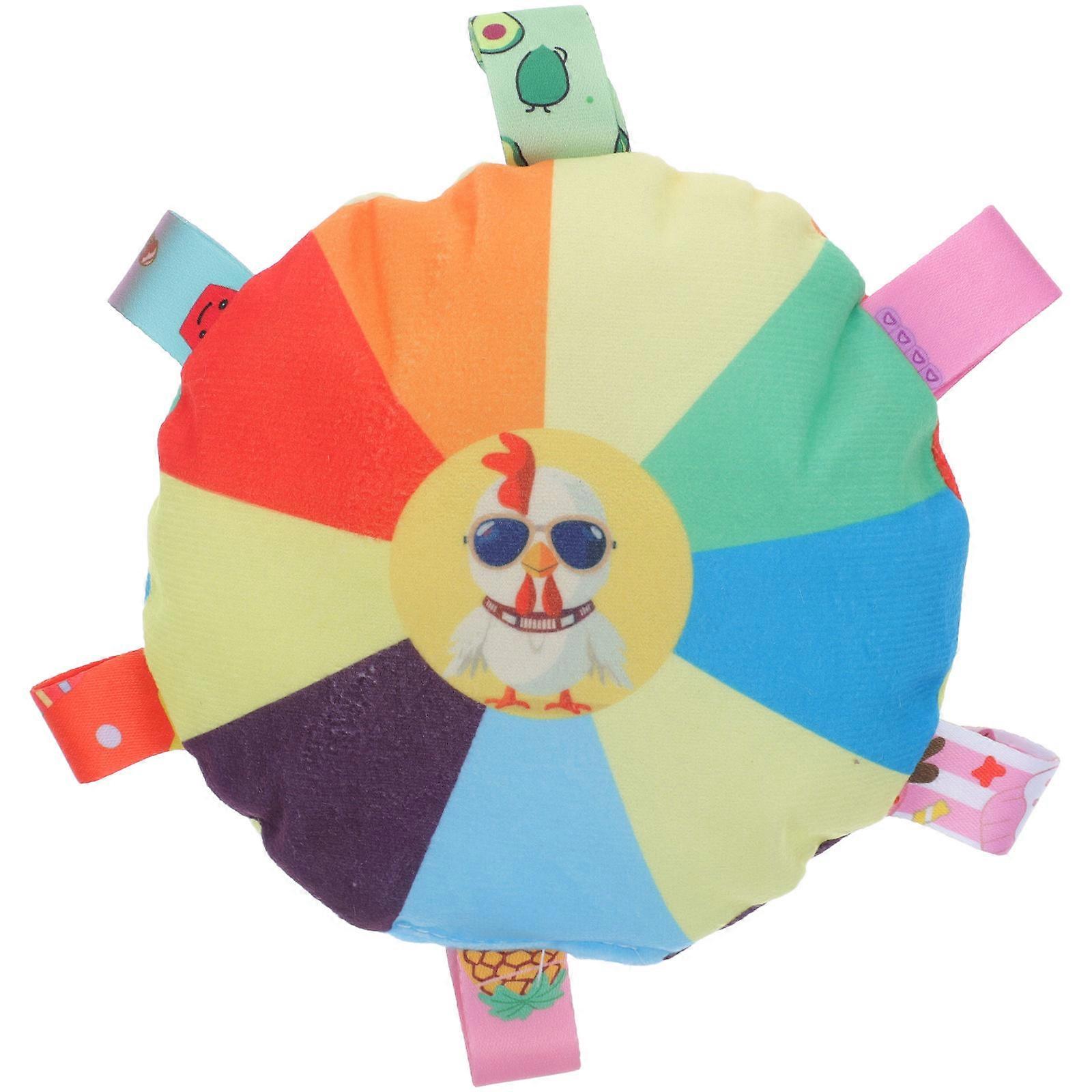 Squeaky Plush Pet Toy Chicken Shaped Flying Disc for Interactive Training