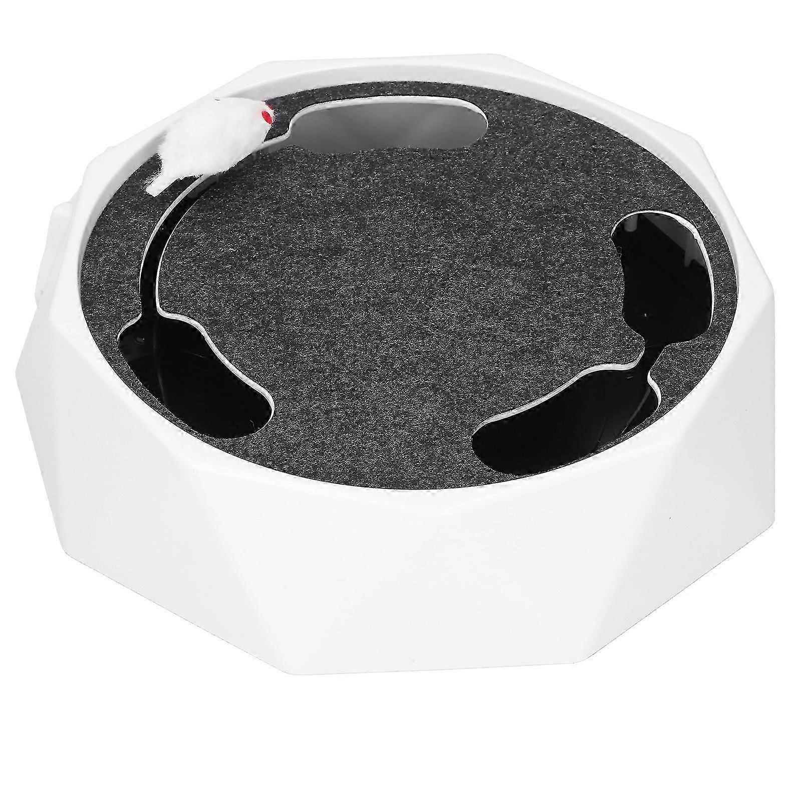 Laser Cat Maze Teaser Toy Interactive Plastic Turntable with Battery-Operated Mice