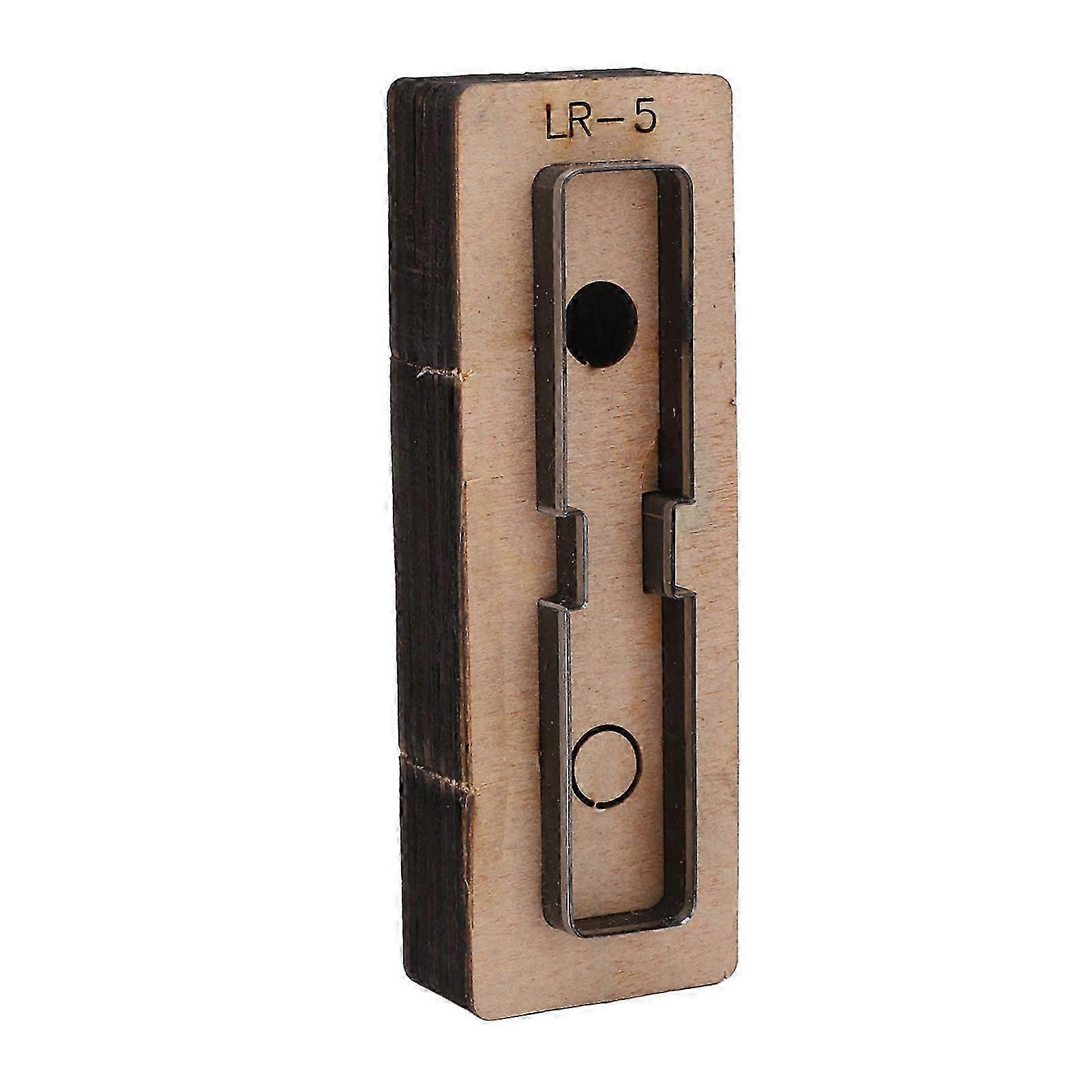 قوالب قطع معدنية من الجلد، قوالب تقطيع وختم وثقب يدوية، فولاذ سبائكي، ملحقات فنية وحرفية LR 5