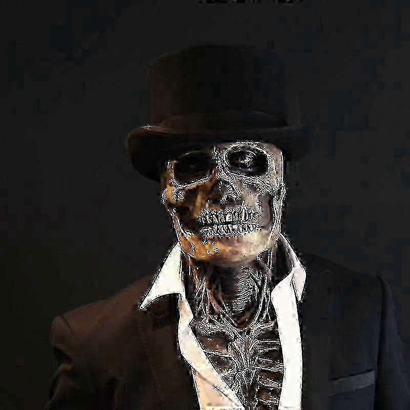 جديد Est الهيكل العظمي الحيوي قناع هالوين الرعب قناع حزب تأثيري الدعائم سيليكون كامل قبعة الجمجمة قبعة zxin