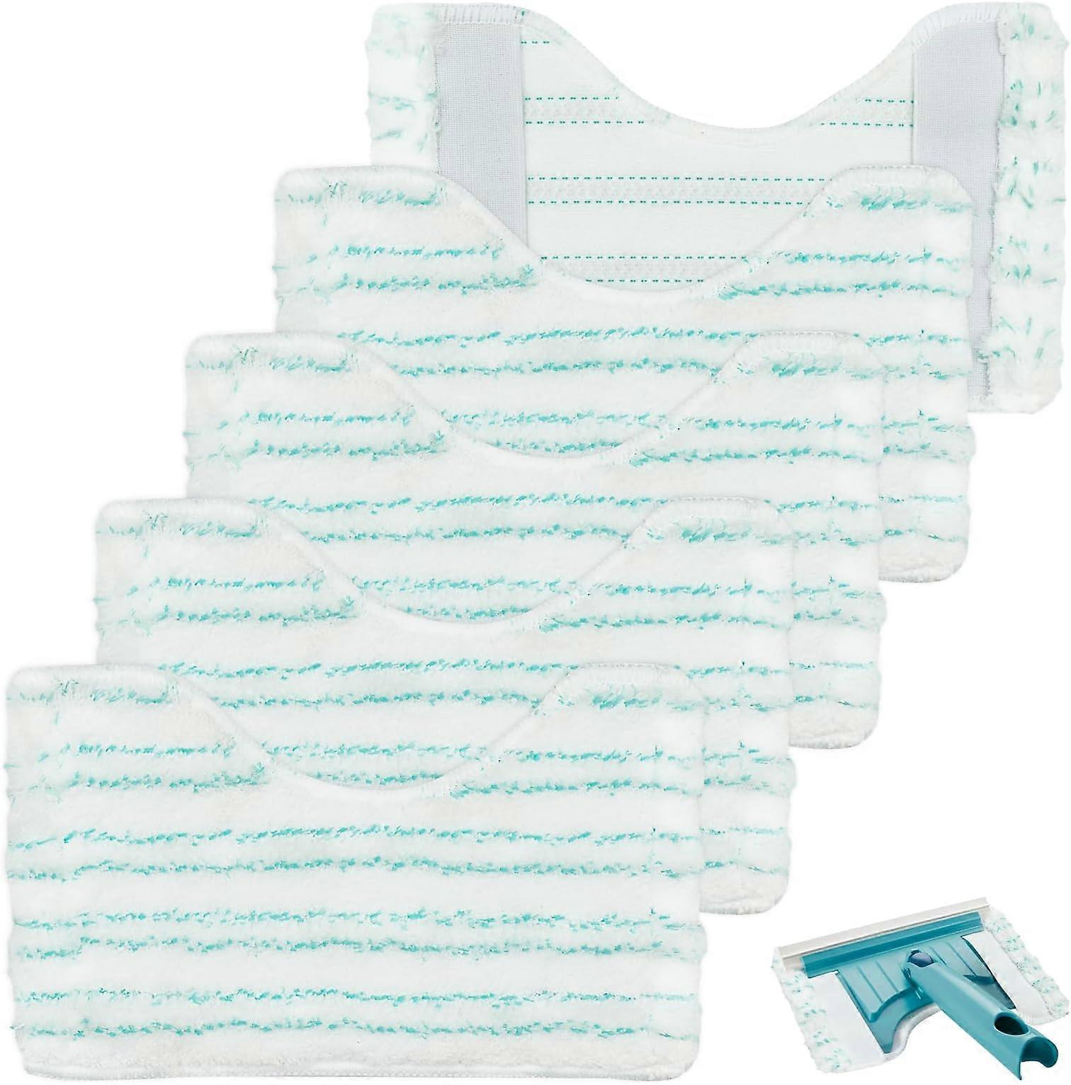 5-Piece Microfiber Replacement Cloth for Bathroom Cleaning