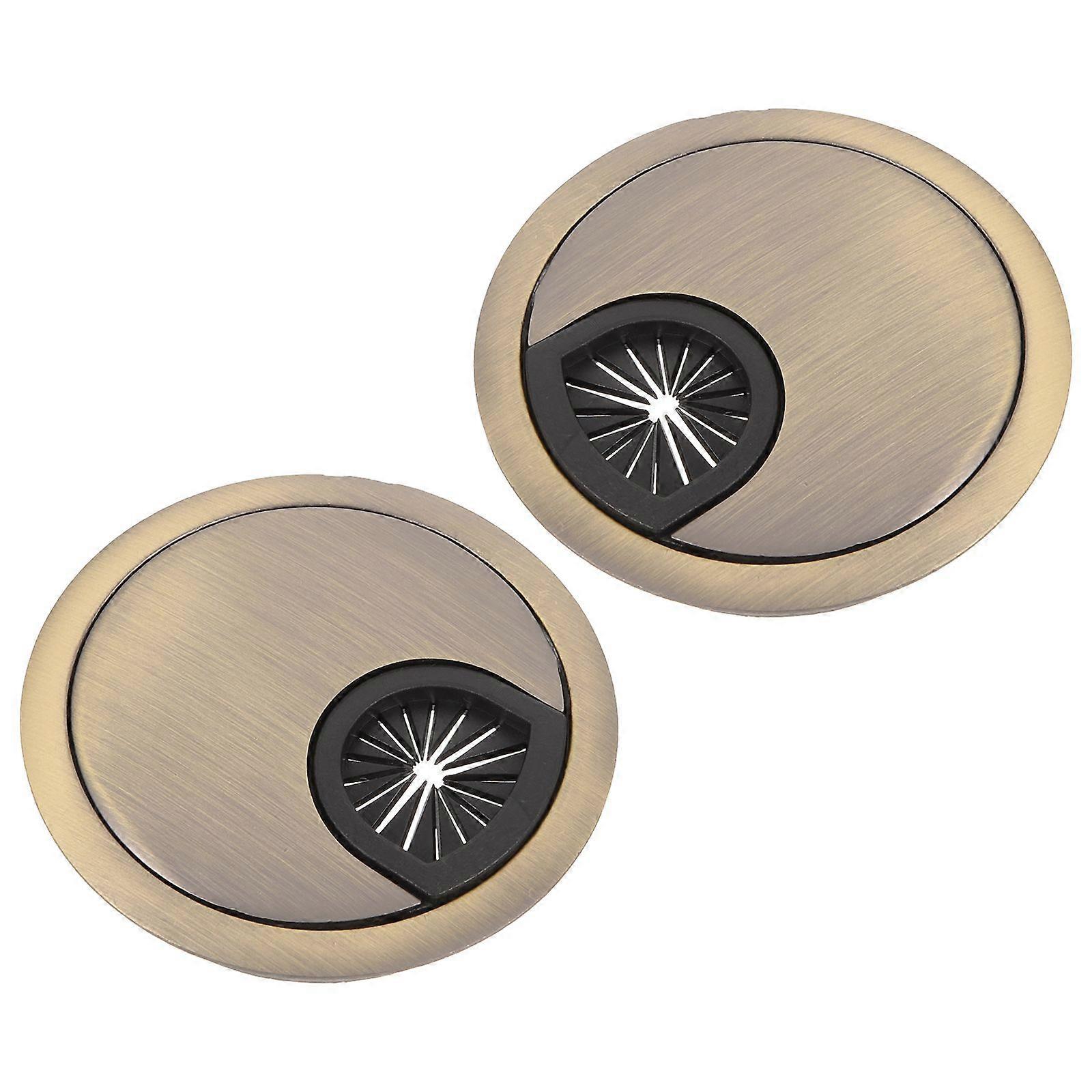 2 قطع مكتب جروميت مكتب الحبل جروميت 60 مم منظم كابل غطاء فتحة باب المكتب