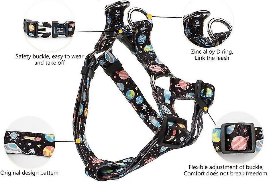 Dog Leash and Leash Set Breathable Adjustable Leash and Harness for Small, Medium and Large Dogs