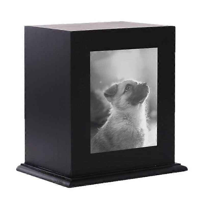 2025 Latest Model Pet Wood Memorial Urn for Ashes,Photo Frame Keepsake Box for