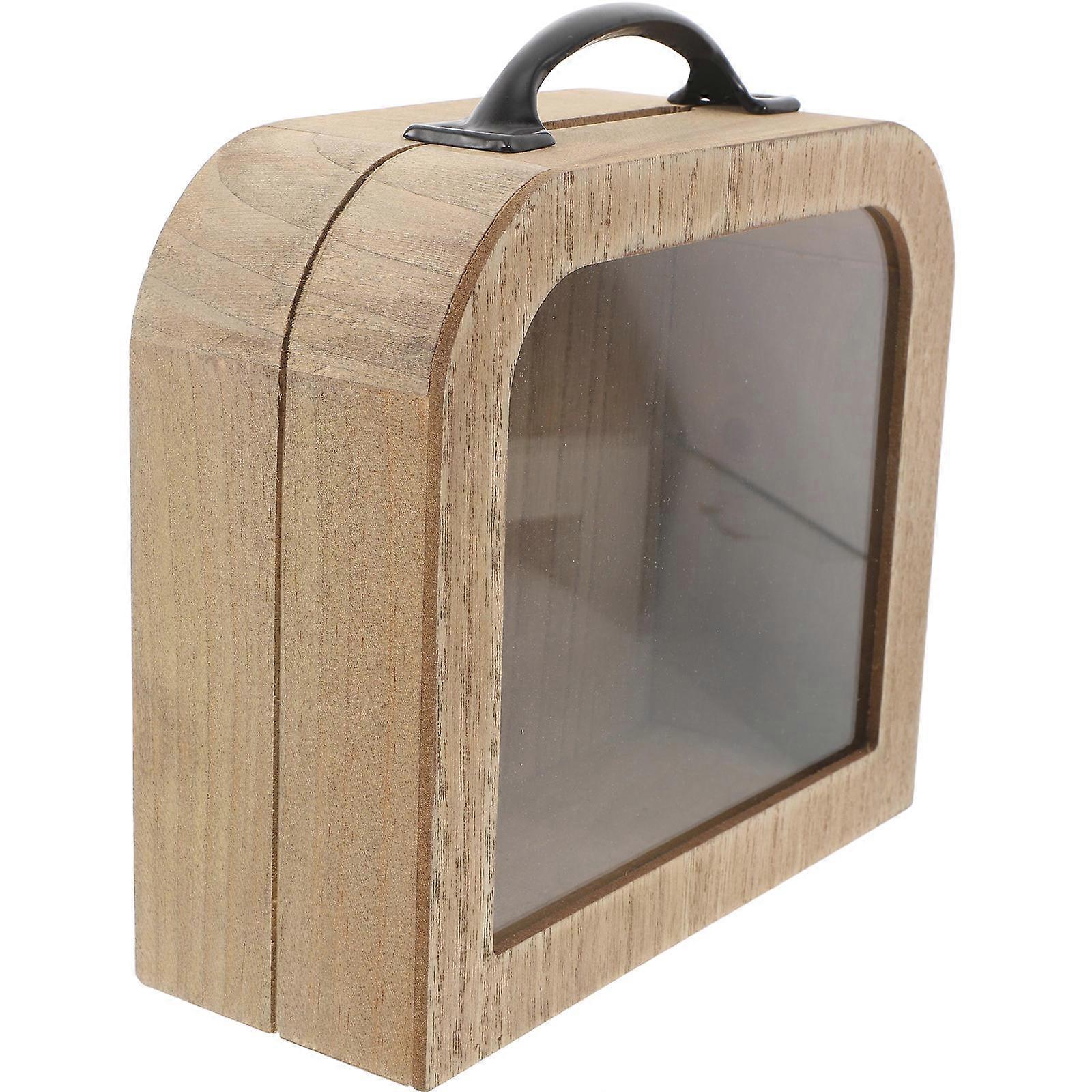 Wooden Money Box For Friends And Family Members Saving Money And Storing Coins And 18.20X18.10X7.40CM 1Pack