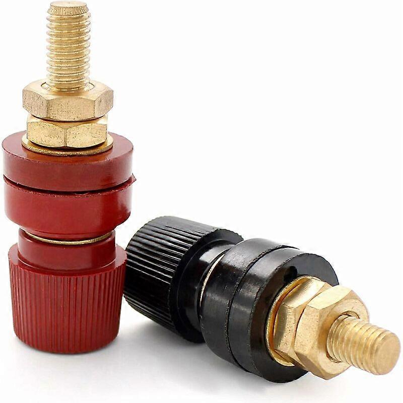 St Binding Post, M8 Thread Terminal Block, Type 555 Brass Female Socket Binding Post, Can Be Used to Connect Electrical Equipment