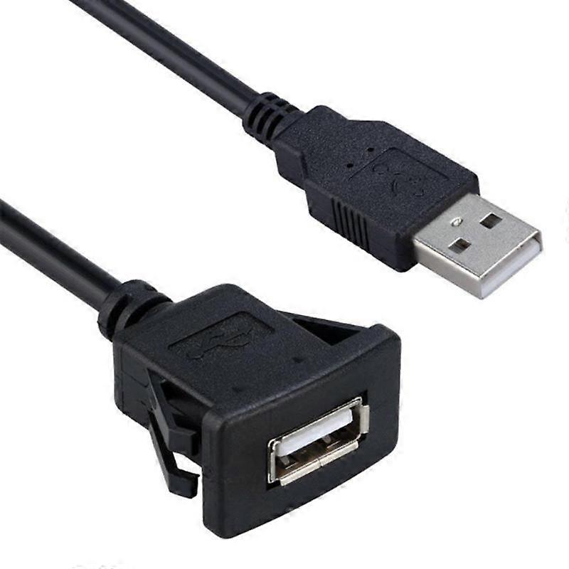 2-Pack Square Single Port USB 3.0 Flush Mount Extension Cable. USB 3.0 flush mount extension cable.