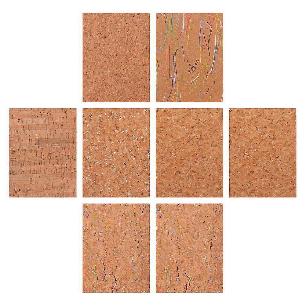 Cork Material Sheets For Sewing Diy Enthusiasts 15x20cm 8Pcs