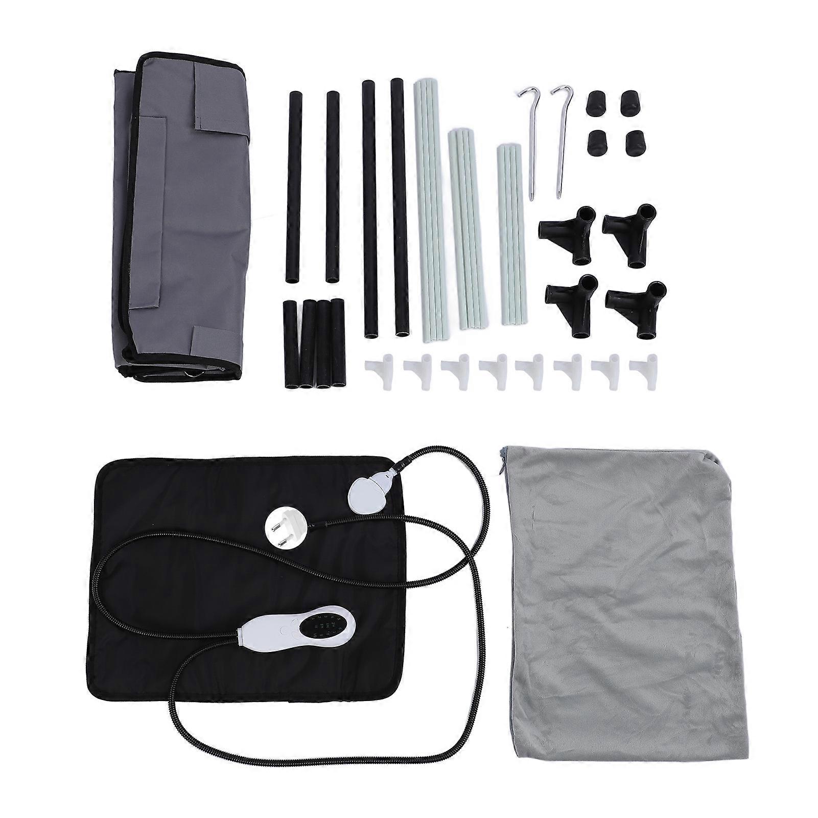 Niche surélevée et chauffante pour chat, anti-rayures, coupe-vent, résistante à l'eau, pliable et isolée, pour intérieur et extérieur, prise UE 220 V