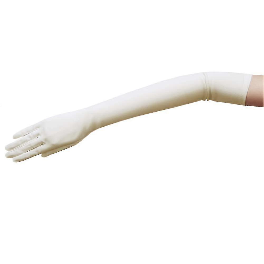 19.5-Inch Long Flexible Matte Satin Gloves for a Stylish Look, Perfect for Various Occasions