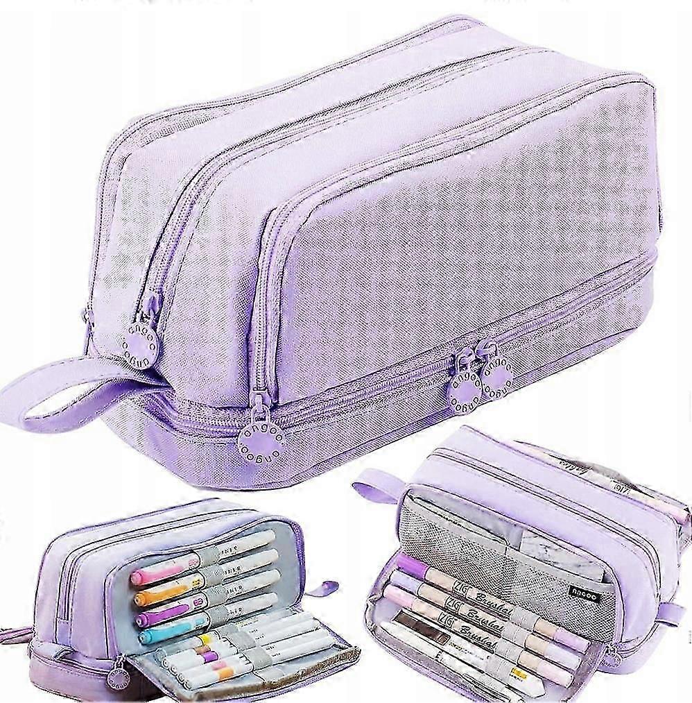 Large School Pencil Box, Four Compartments, Multifunctional