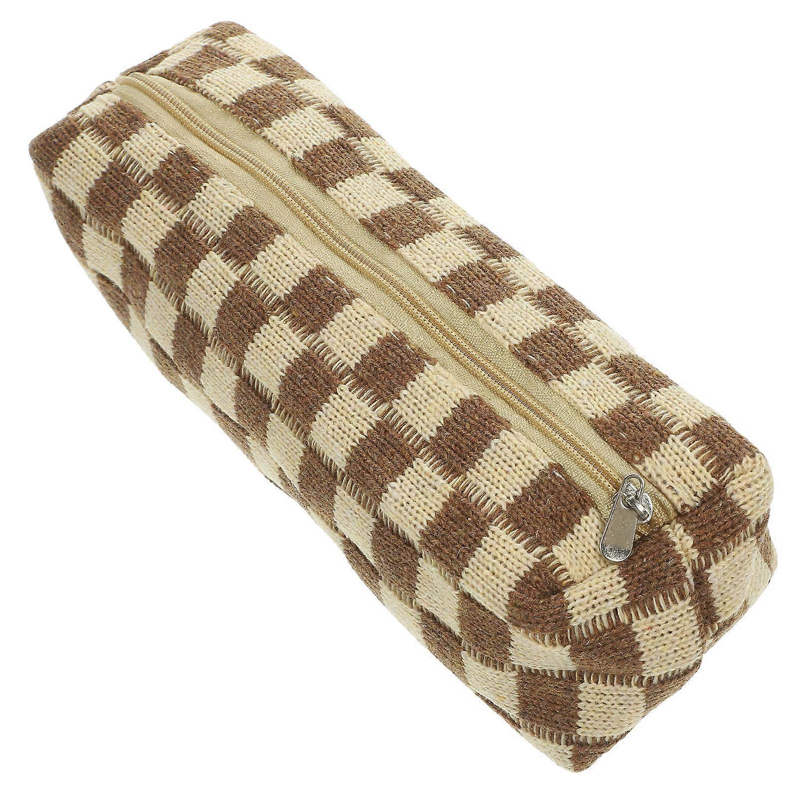 Convenient Pencil Bag Multi-Function Stationery Bag for Outdoor Sketching Students Rectangular Shape 1Set