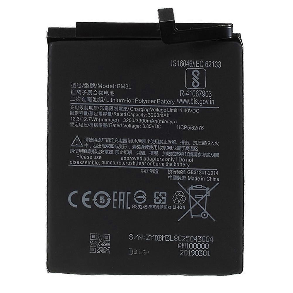 For Xiaomi Mi 9 3.85V 3200mAh Rechargeable Li ion Polymer Battery Phone Replacement Part (Encode: BM