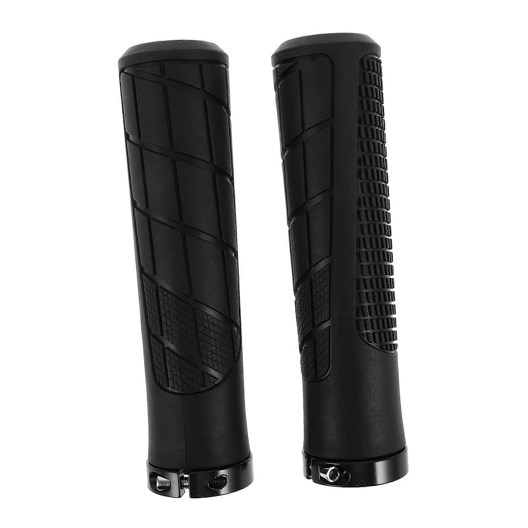Ergonomic Bike Handlebar Grips Set of 2, Non-Slip Rubber for Mountain and Road Bikes, Easy Installation, Enhanced Grip
