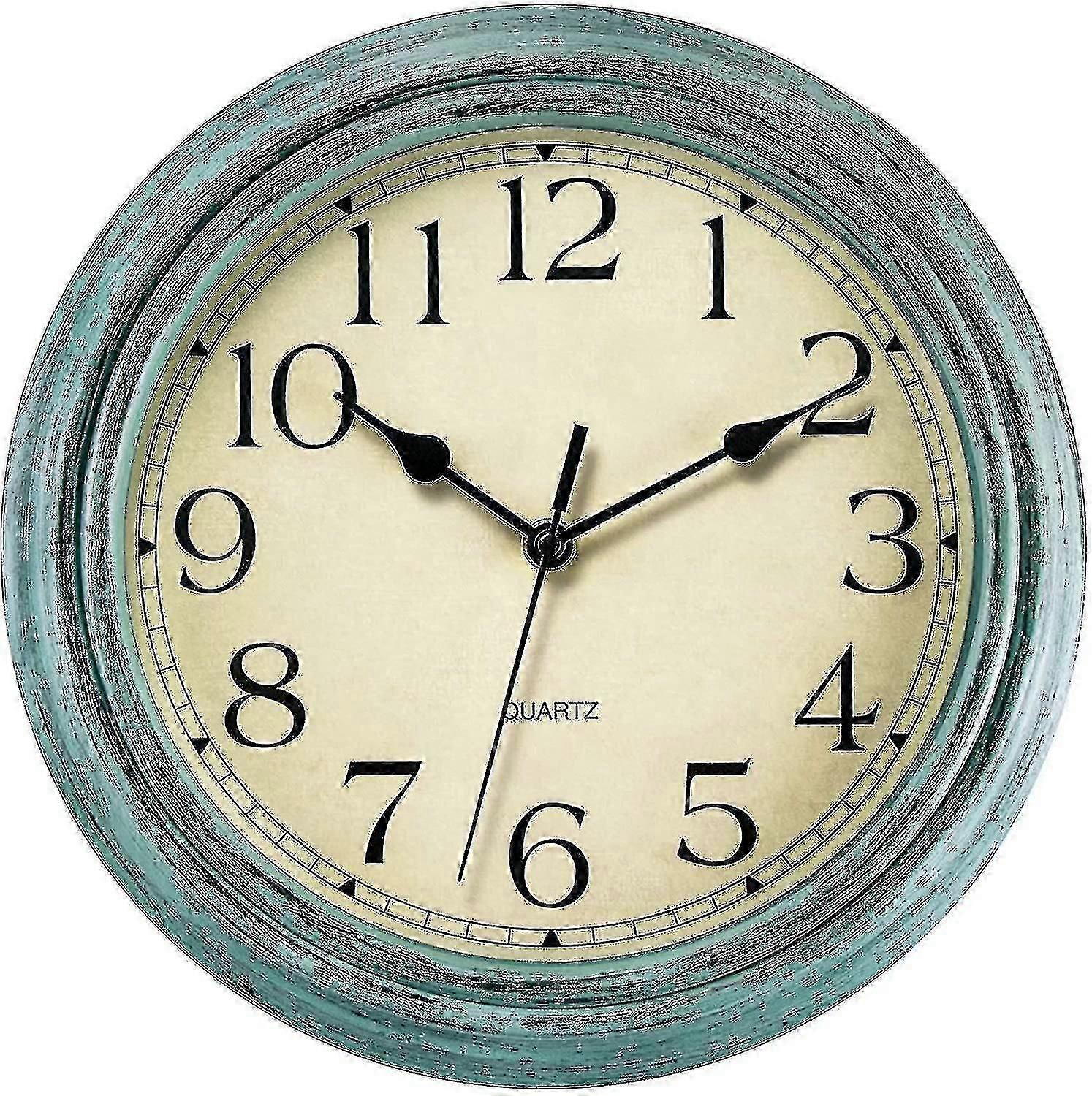 Silent No Tick Ro Retro Quartz Clock Wall Clock (12 Inches) 0619