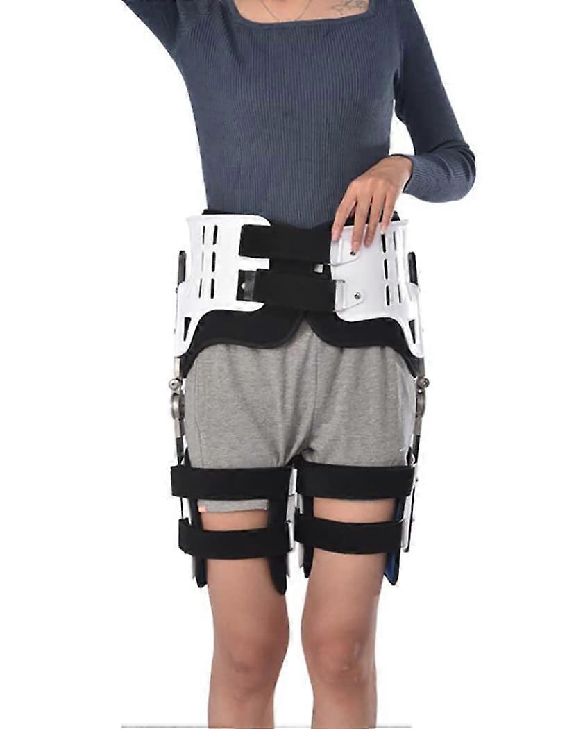 Adjustable Adult Hip Brace, Hip Joint Abduction Fixation Bracket, Hip Stabilizer, Support Corrector for Sciatic Nerve Pain Relief, Left (Double Leg)