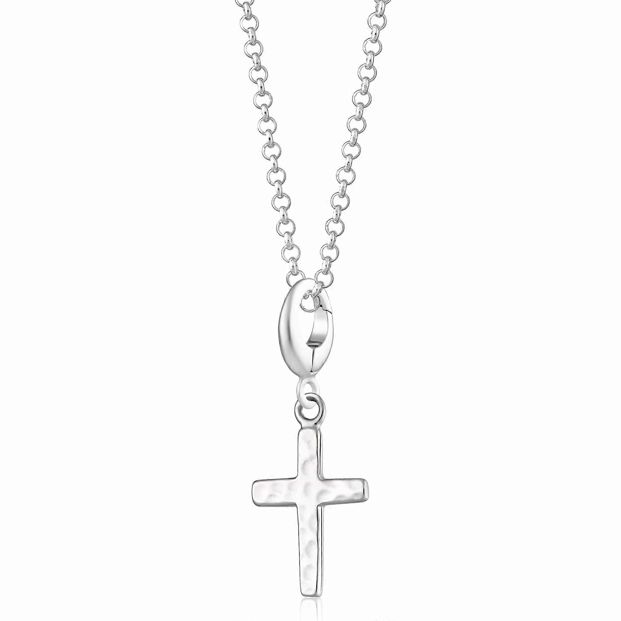 Silver Cross Necklace CNSCX-1