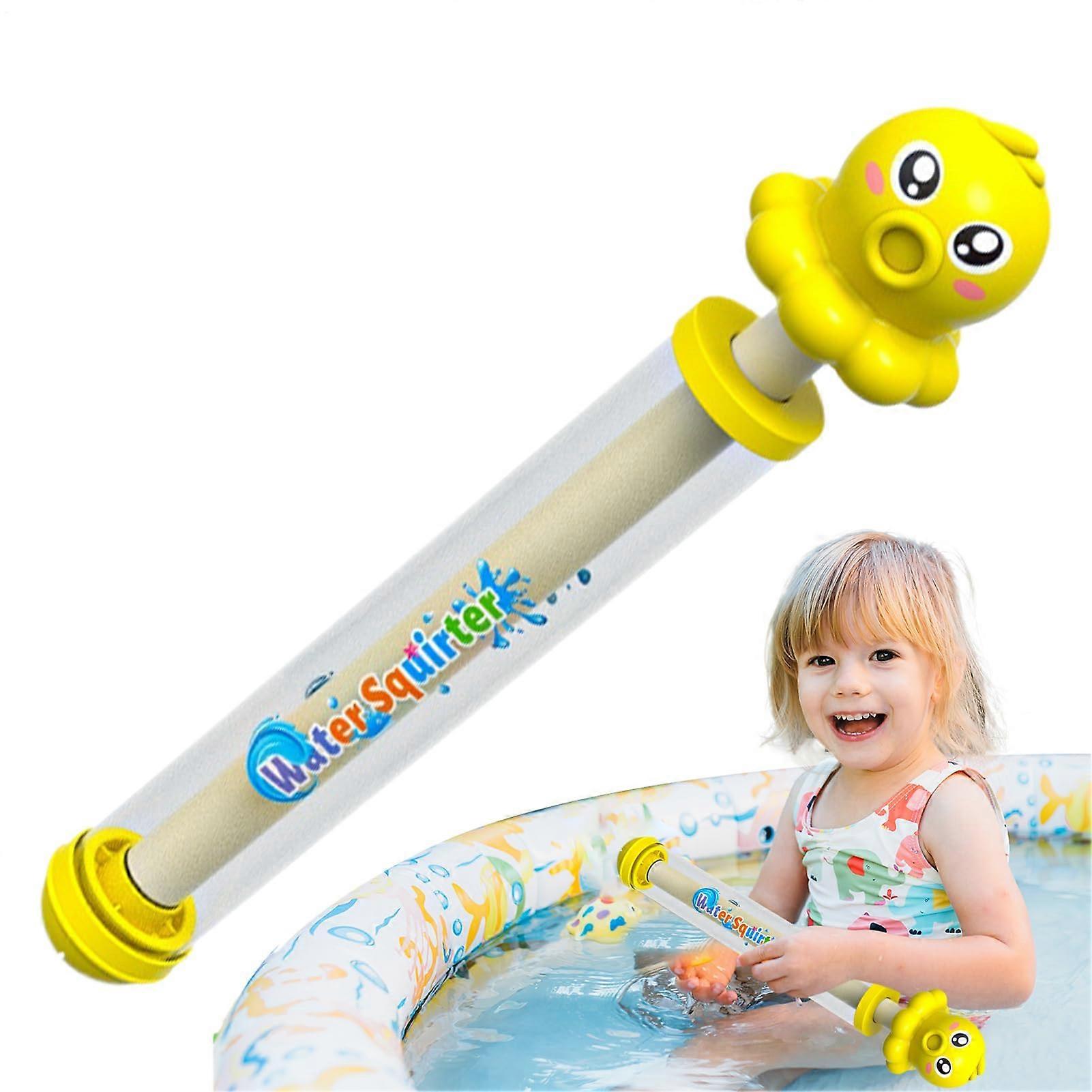 Water Spray Toy Baby Bathtub Toy with Spray Function, Summer Fun Set for Pool Splashing and Bath Time Entertainment, Yellow