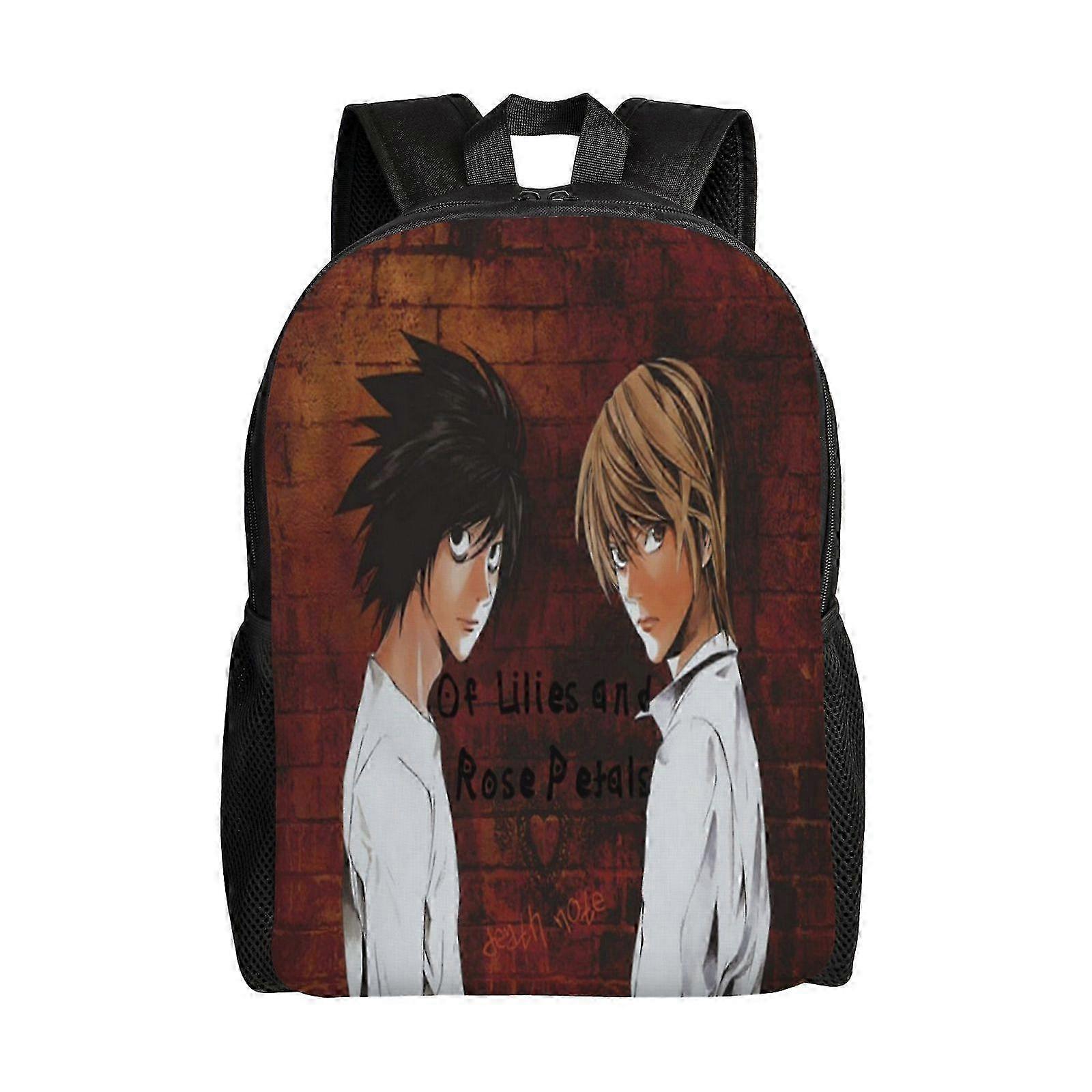 デスノートにインスパイアされた学生のためのカジュアルデイパック - 軽量リュックサックブックバッグ