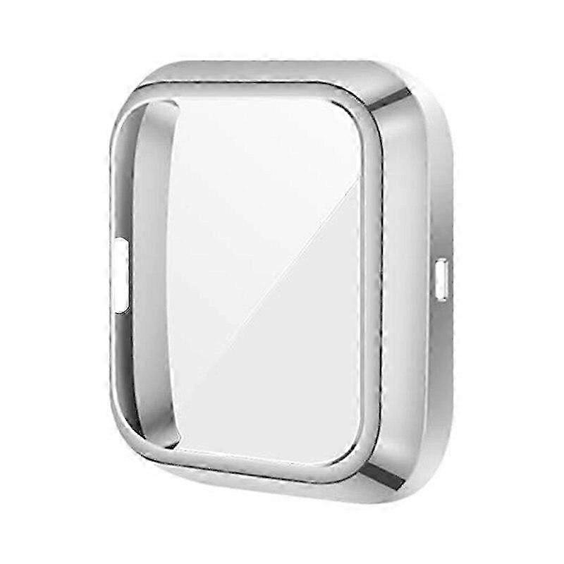 Protective Case For Versa Lite / Versa 2 / Versa Tpu Cover Bumper With Screen Protector Watch Shell Accessories Fitbit Versa Lite silver