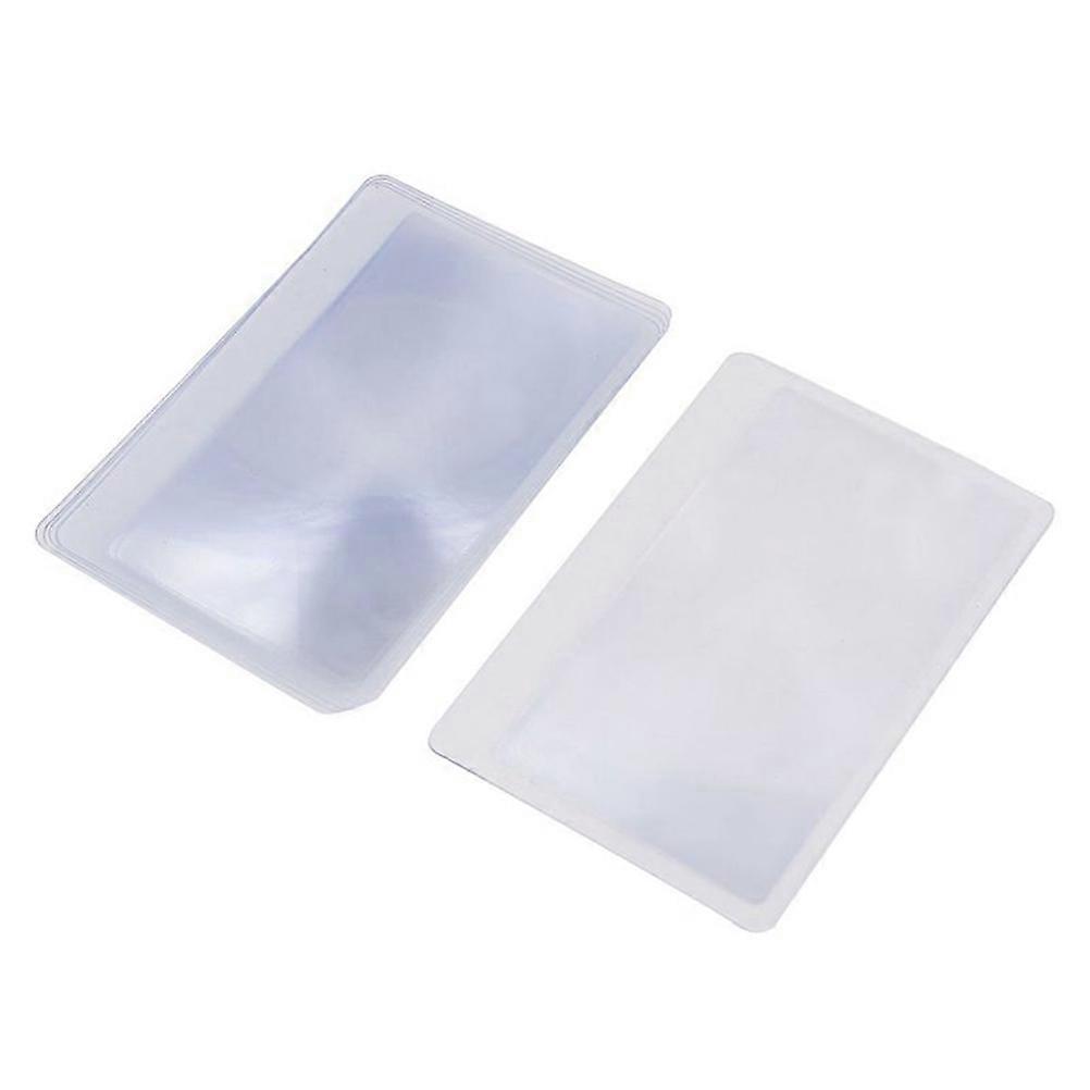 PVC Magnifying Lenses Magnifier Reading Books Portable Ultra-Thin 85X55Mm 12Pack
