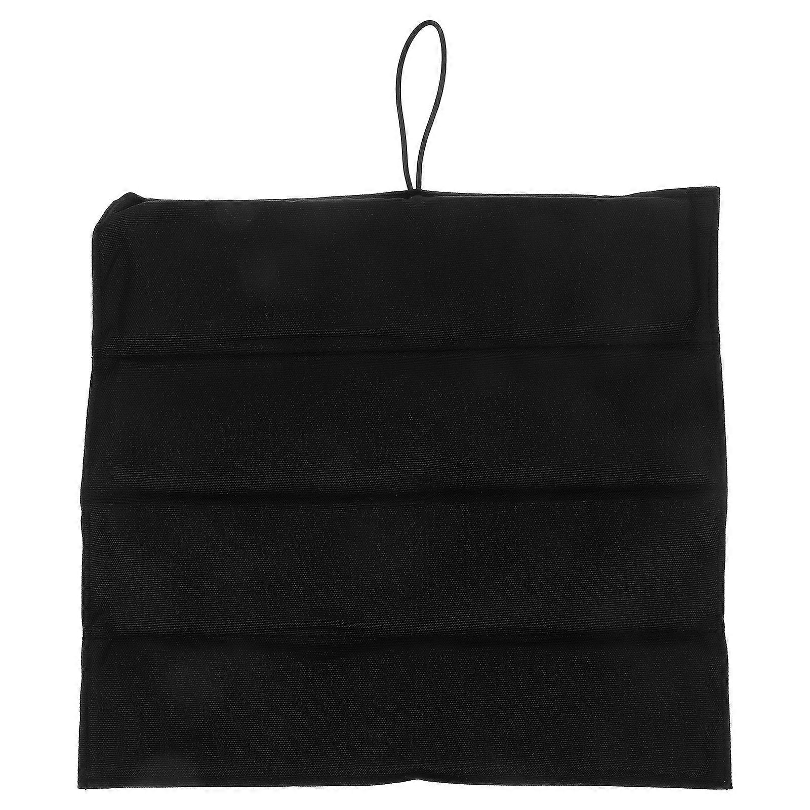 Camping Seat Pad Foldable Moisture Proof Outdoor Activities Rectangular Black 1Pack