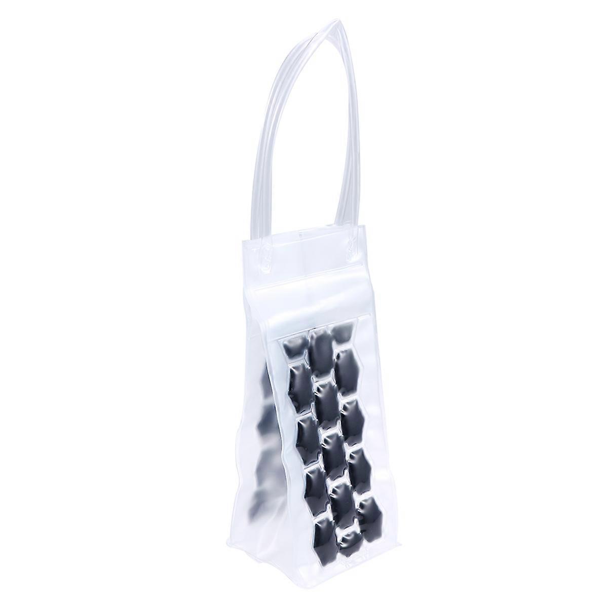 Winebottle Protective Cover Chilling Ice Bag PVC Material Hexagonal Shape Garden Parties 1Set