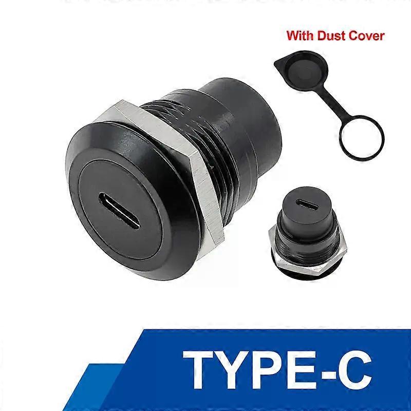 1Pcs Metal Round Socket Module D Type RJ45 Straight Through Network USB20 USB30 Connector Panel Mounting HDMI CAT6