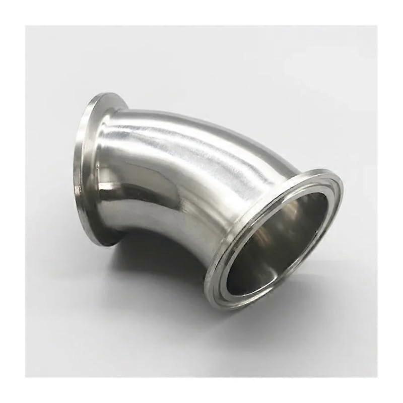 304 Stainless Steel 45° QuickInstallation Elbow Clamp Type Chuck Elbow 135 Degrees Polished Glossy QuickConnect (SS316, 11/2') 11/2' SS316