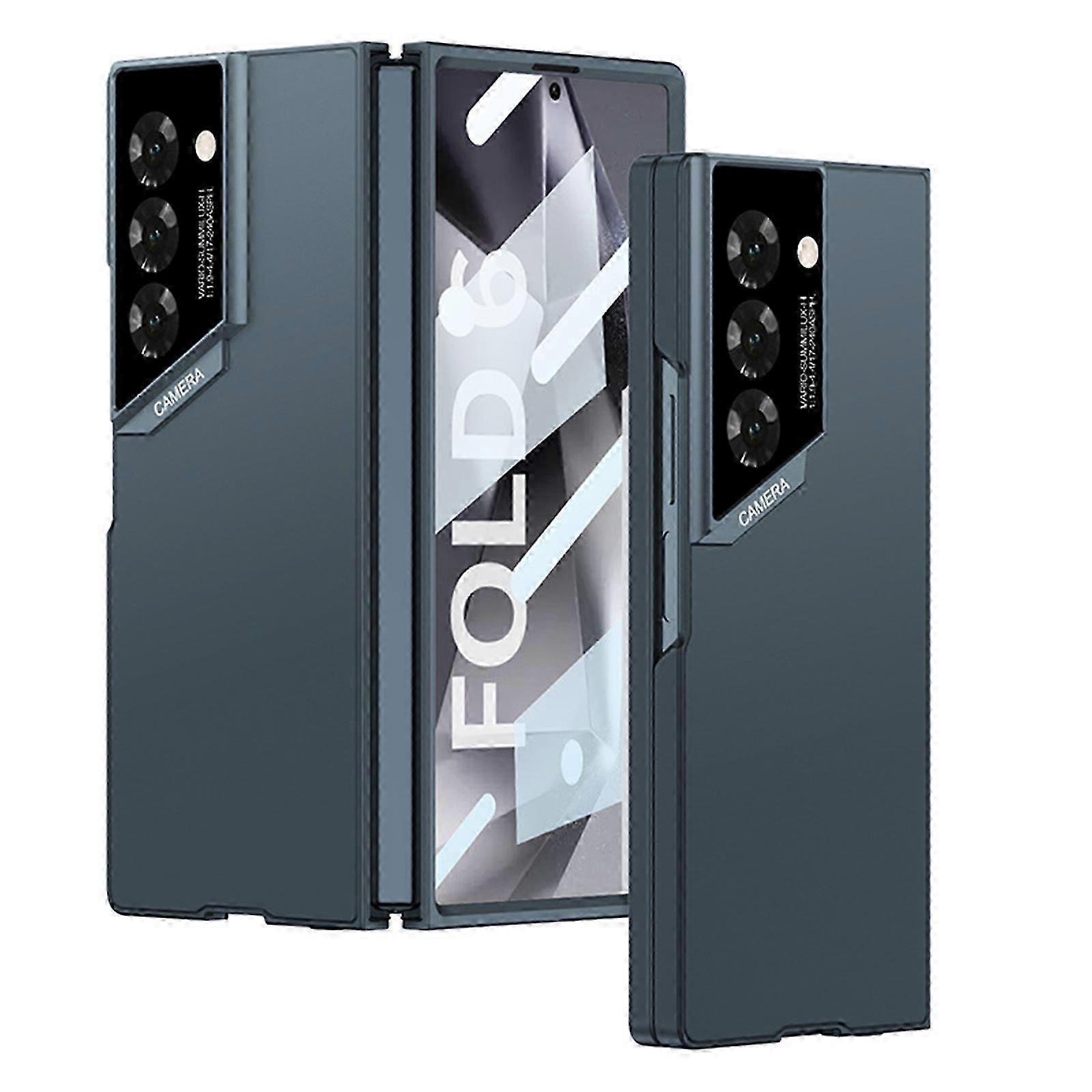 for Samsung Galaxy Z Fold 6 Case Built-in Screen Protector, Slim & Thin Phone Cover with Matte PC Back Case for Z Fold 6