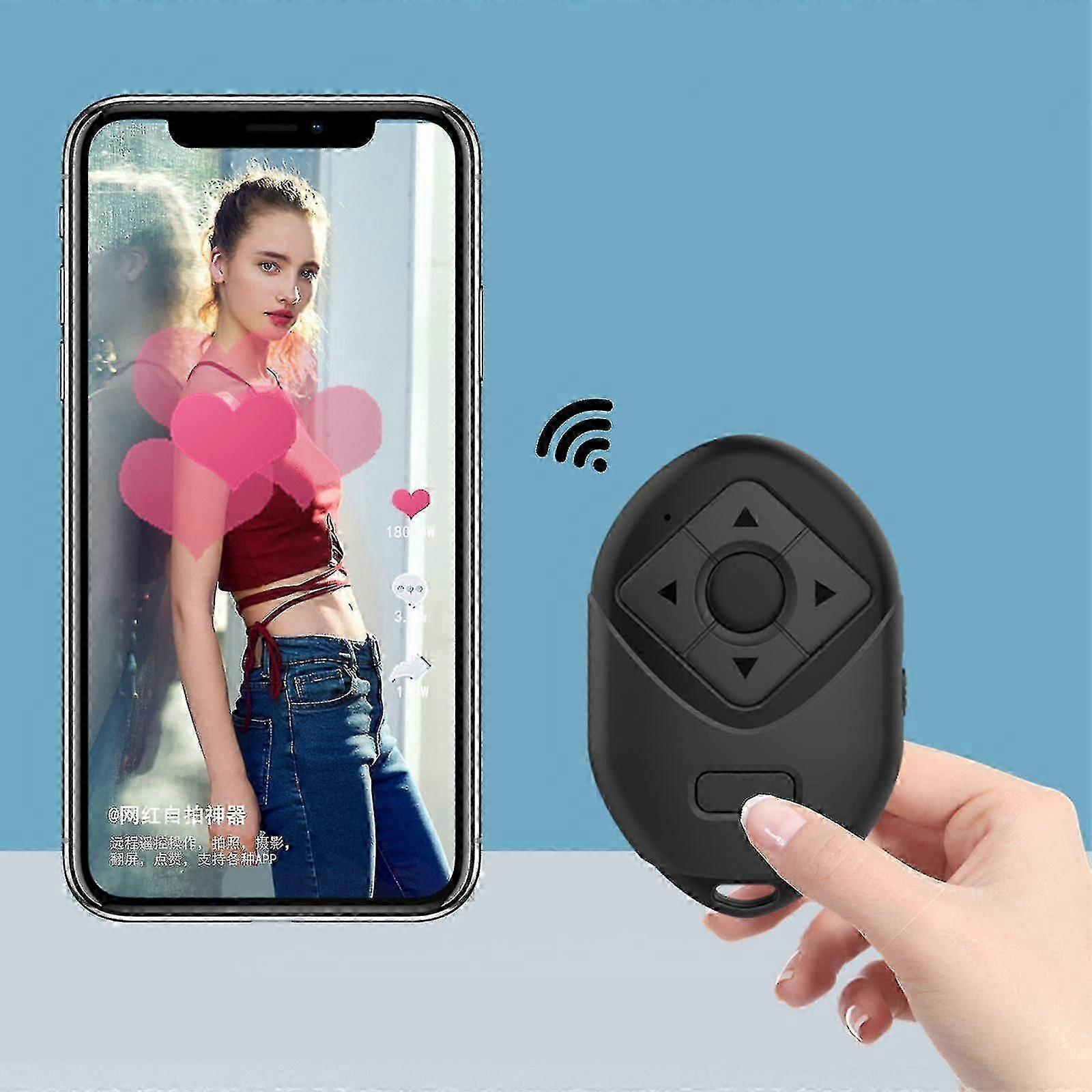 Απομακρυσμένο κλείστρο για Tik Tok, Bluetooth τηλεχειριστήριο με έλεγχο Kindle App Page Turner, Bluetooth Remote συμβατό με Iphone