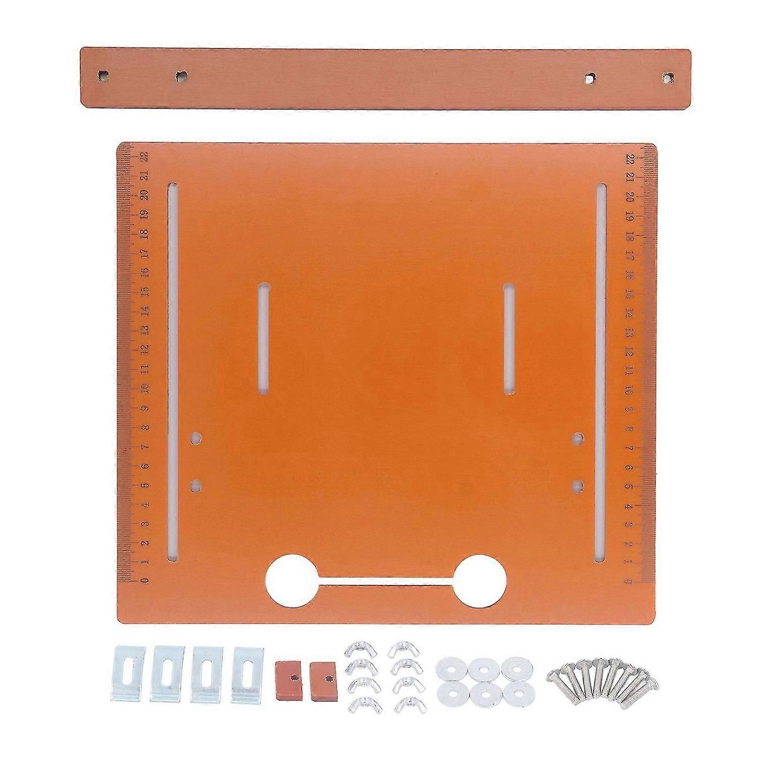 Cutting Machine Base Plate 25x28cm Saw Table Base Plate PP with 2cm Margin for Woodworking